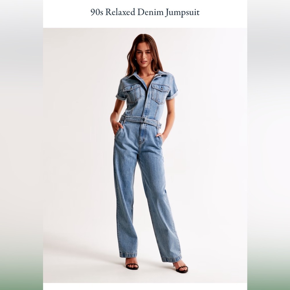 90s Relaxed Denim Jumpsuit XL